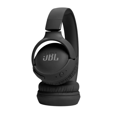 JBL Tune 520BT Wireless On-Ear Headphones, Pure Bass Sound, 57H Battery with Speed Charge, Hands-Free Call Voice Aware, Multi-Point Connection - Black