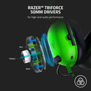 Razer BlackShark V2 X Gaming Headset Advanced Passive Noise Cancellation Green Edition