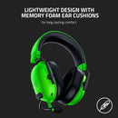 Razer BlackShark V2 X Gaming Headset Advanced Passive Noise Cancellation Green Edition