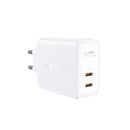ACEFAST A29 GaN 50W 2xUSB-C Fast Wall CHARGER PD3.0 - White