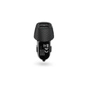 BayKron Smart Car Charger Dual USB Ports 12W - Fast Charging Ports With LED Indicator - Black