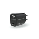 BayKron Smart Wall Charger USB-C PD 20w - Universal High-Speed Charging - Black