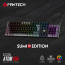لوحة مفاتيح ميكانيكية Fantech Atom104 إصدار سومي - أسود