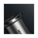 شاحن سيارة Joyroom صغير 45 واط مزود بحلقة سحب معدنية، ومنافذ شحن سريع USB-A وUSB-C - رمادي داكن