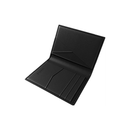 Levelo Bifold Black Genuine Leather Wallet - Black