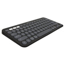 Logitech PEBBLE KEYS 2 K380s Slim, Minimalist Bluetooth Keyboard With Customizable Keys - Black