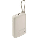 Mi Xiaomi Power Bank 10000mAh integrated Cable, Type-C 22.5W two-way fast charging cable - Tan