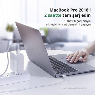 كابل بيانات يوجرين من النوع C 2.0 ذكر إلى النوع C 2.0 ذكر 5 أمبير - أبيض