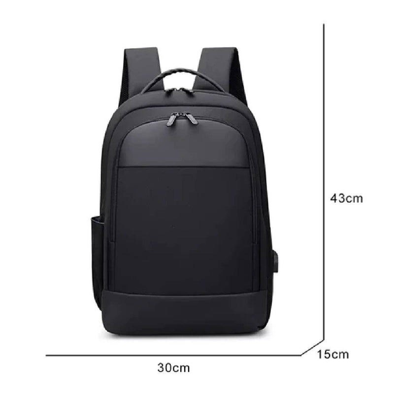 Rahala Generic Blh-508 Oxford Casual Business Bag Multifunction Waterproof Laptop Usb Charging- Black
