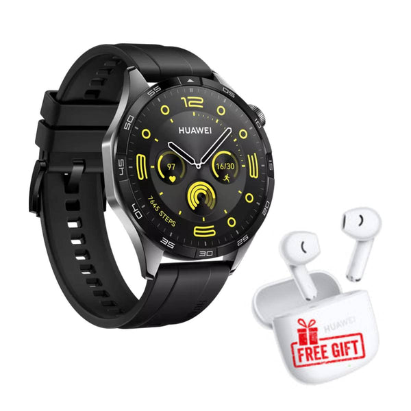 Huawei Watch GT 4 Smartwatch 46mm - Black + Huawei freebuds SE 2 Gift🎁