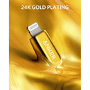 Anker PowerLine+ III USB-C cable with Lightning 6ft - Golden | A8843HB1