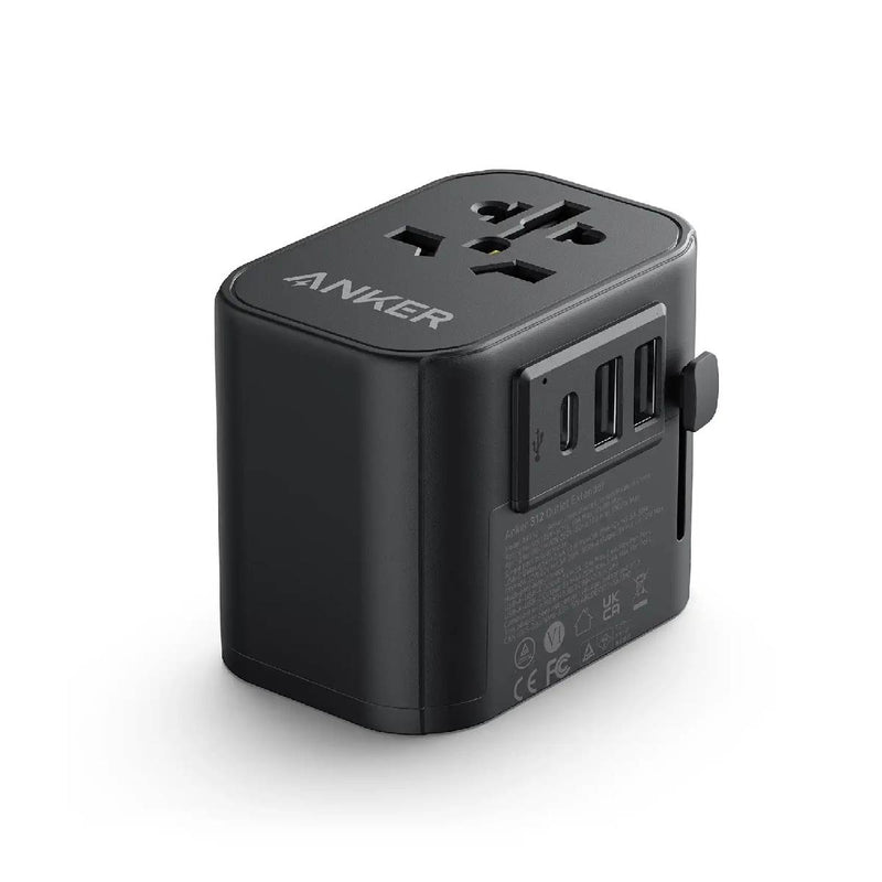 Anker 312 Outlet Extender 30W With 3 USB Ports, A9212k11 - Black