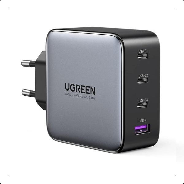Ugreen Gan Fast Charger With 100w USB-C Cable, CD226 - Gray