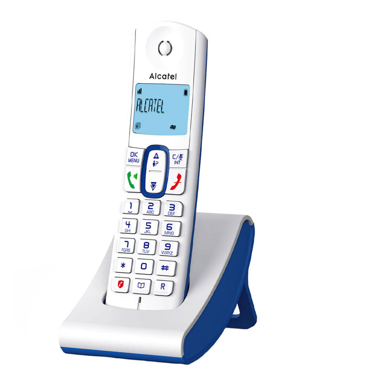 Home Phone ALCATEL F630 Digital Cordless Telephone - White/Blue