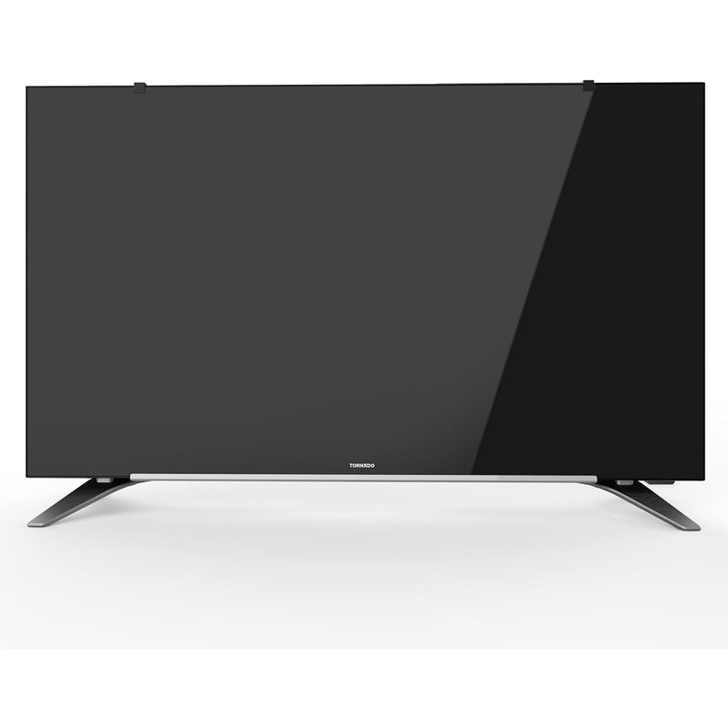 Tornado Shield Smart LED TV 43 Inch HD With Built-In Receiver, 2 HDMI and 2 USB Inputs - Black