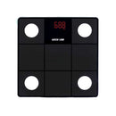 Green Lion Smart Body Scale Simple & Fashionable Pattern 24 Modes - Black