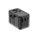 محول باورولوجي GaN 20W PD عالمي قابل للسحب، شحن متزامن - أسود