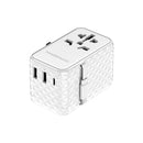 محول باورولوجي GaN 20W PD عالمي قابل للسحب، شحن متزامن - أبيض