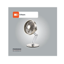 مروحة مكتب معدنية من بورودو لايف ستايل - رمادية