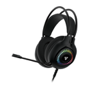 فانتك أوربت HG25 صوت محيطي افتراضي 7.1 سماعة الألعاب المزودة بإضاءة RGB ومشغلات 50 مم وخاصية إلغاء الضوضاء - لون أسود