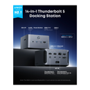 Anker Prime TB5 Docking Station 14-in-1, 8K - Gray