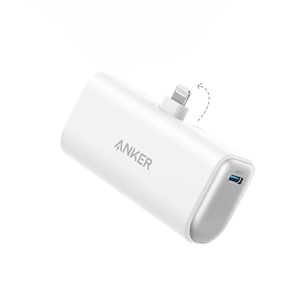 Anker 621 Nano Power Bank Bilt-in Lightning 12w - White