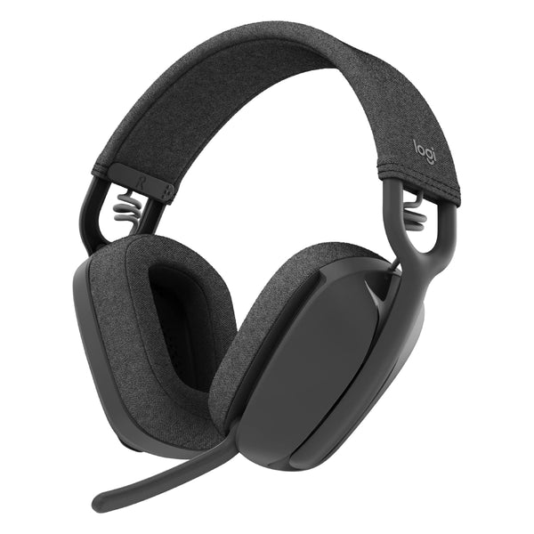 Logitech ZONE VIBE 100 Lightweight, wireless headphones — professional enough for the office, perfect for working from home - Black