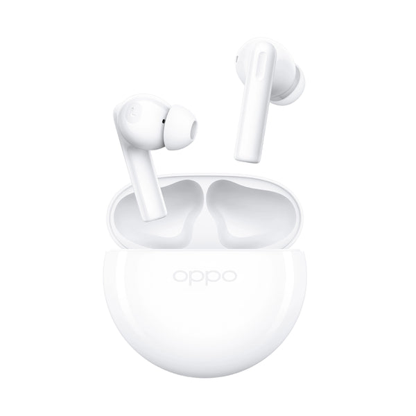 Oppo Enco Buds2, 10mm Large Titanium Driver, Enco Live Stereo Sound Effect, Up to 28 Hours of Listening Time, AI Deep Noise Cancellation for Calls - Moon light