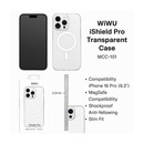 غطاء WiWU الشفاف الدرع الاحترافي لجهاز iPhone 16 – MCC-101
