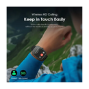 اورايمو ساعة الذكية بشاشة اموليد مقاس 2.01 بوصة، قياس الصحة بنقرة واحدة - أسود