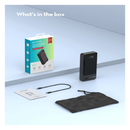 راف باور باور بانك 20000 مللي أمبير - 20 واط - 3 منافذ - رقمي ذكي - أسود