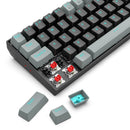 Redragon Gwern Dual Mode Wireless, Bluetooth Gaming Mechanical Keyboard, Red Switch - Black/Grey