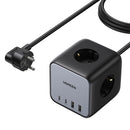 يوجرين محطة شحن 65 وات USB-C جان - شاحن سطح المكتب 7 منافذ، CD268 - أسود