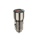 WIWU WI-QC012 95W PD+QC KIRSITE GEEK FAST CAR CHARGER USB+TYPE-C - TRANSPARENT BLACK