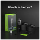 Oraimo OPC-TR13N Beard Trimmer – Black | Precise Blades, LCD Display, 90-Min Battery & Waterproof