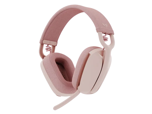Logitech ZONE VIBE 100 Lightweight, wireless headphones — professional enough for the office, perfect for working from home - Rose