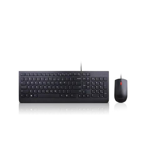 Lenovo USB Arabic 253 Keyboard & Mouse Combo - Black - MoreShopping - PC Mouse Compo - Lenovo