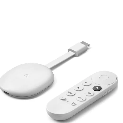 Google Chromecast with Google TV, 4K with remote Streaming device - White - MoreShopping - Smart Home - Google
