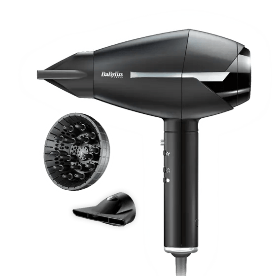 Babyliss Pro Compact Hair Dryer, 2400 Watt - Black - MoreShopping