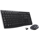Logitech Combo Keyboard & Mouse Wireless Compo MK270 Arabic Layout - Black - MoreShopping - PC Mouse Compo - Logitech