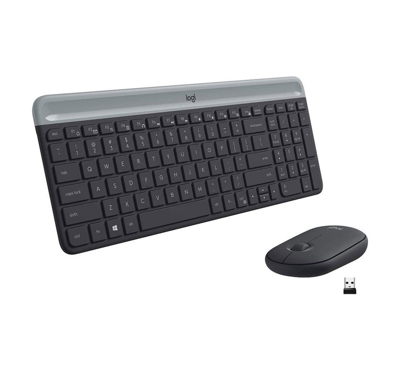 Logitech Slim Wireless Keyboard and Mouse Combo MK470 - MoreShopping - PC Mouse Compo - Logitech