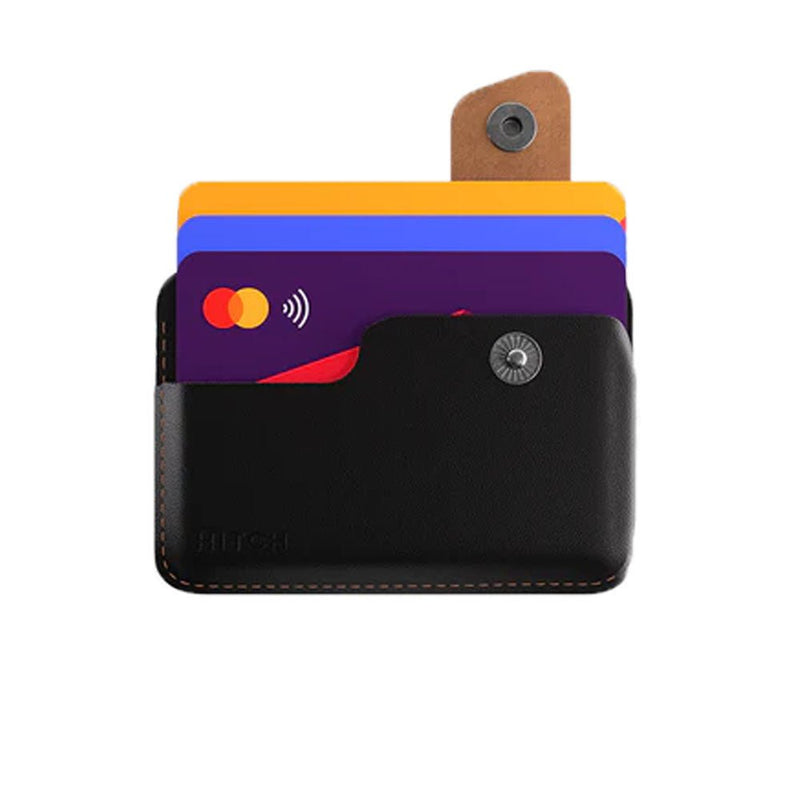 Hitch Snap Cardholder - Black/Brown - MoreShopping - Wallets - Hitch