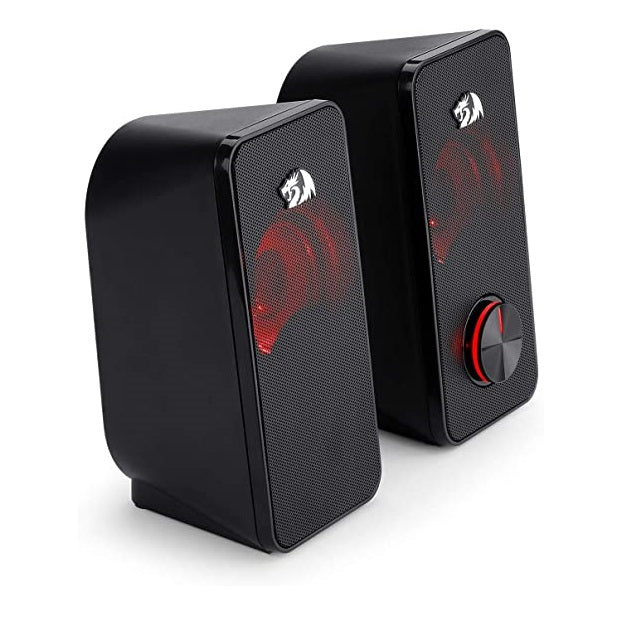 Redragon GS500 Stentor PC Gaming Speaker, 2.0 Channel Stereo Desktop Computer Speaker with Red Backlight - MoreShopping - PC Speakers - Redragon