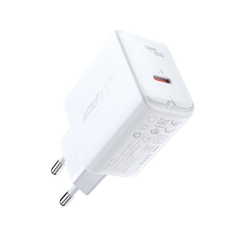 ACEFAST 20W USB-C Wall CHARGER PD3.0 - White - MoreShopping