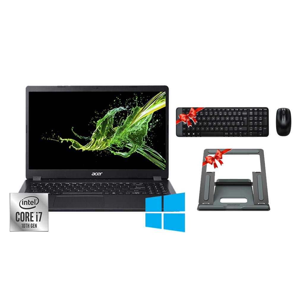 linned klar eftertænksom Acer Aspire 3 A315-57G-76ZW, 10th, Intel Core™ i7-1065G7, 8GB Ram, 1TB HDD,  Nvidia MX330 2GB, 15.6 FHD + Gift (Logitech MK220 - Rocerose Laptop Stand)  - MoreShopping