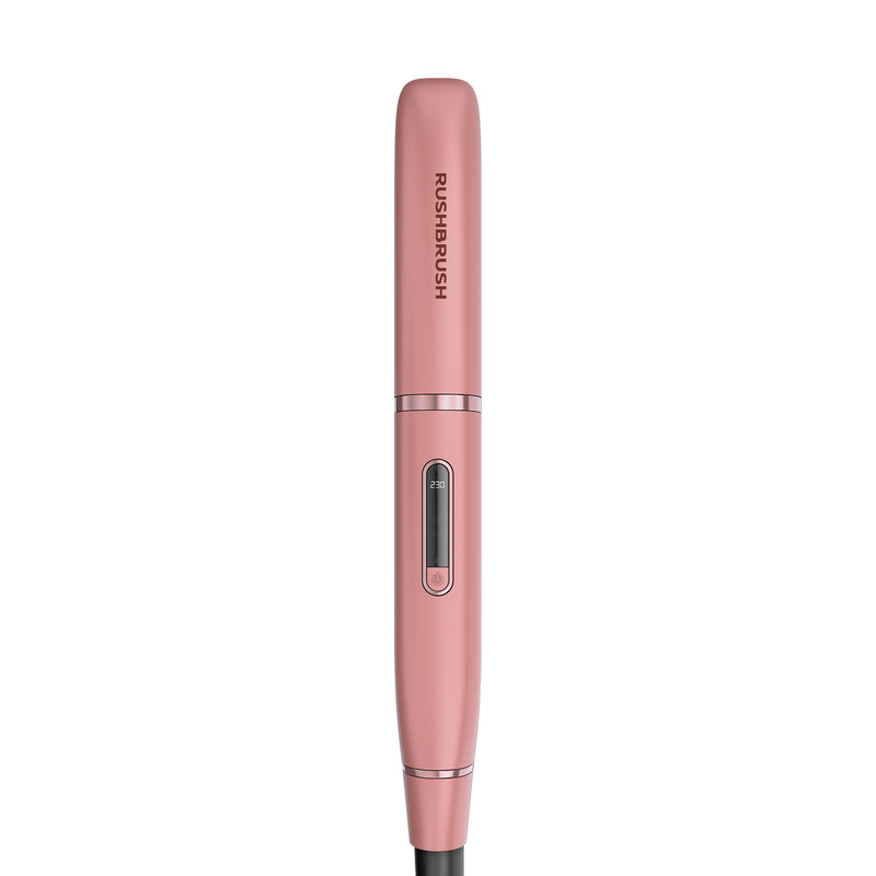 Rush Brush X1 Lite Straightener, PTC Heater for Fast Heat Up, Automatic Lock  - Rose Gold