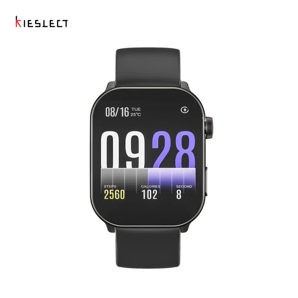 Kieslect Calling Watch Balance, Bangla language support, Breath Training, Health Monitoring - Black