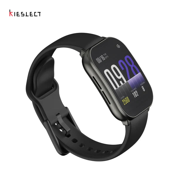 Kieslect Calling Watch Balance, Bangla language support, Breath Training, Health Monitoring - Black