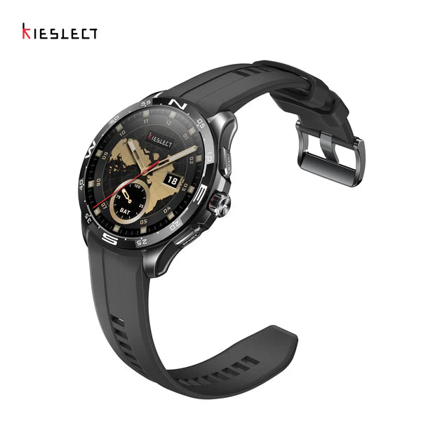 Kieslect Smart watch Smart Calling Actor Negro, Clear & Stable Bluetooth Phone Call, AMOLED,  5ATM Waterproof - Black