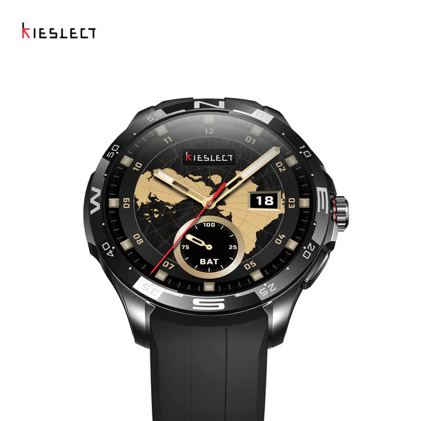 Kieslect Smart watch Smart Calling Actor Negro, Clear & Stable Bluetooth Phone Call, AMOLED,  5ATM Waterproof - Black